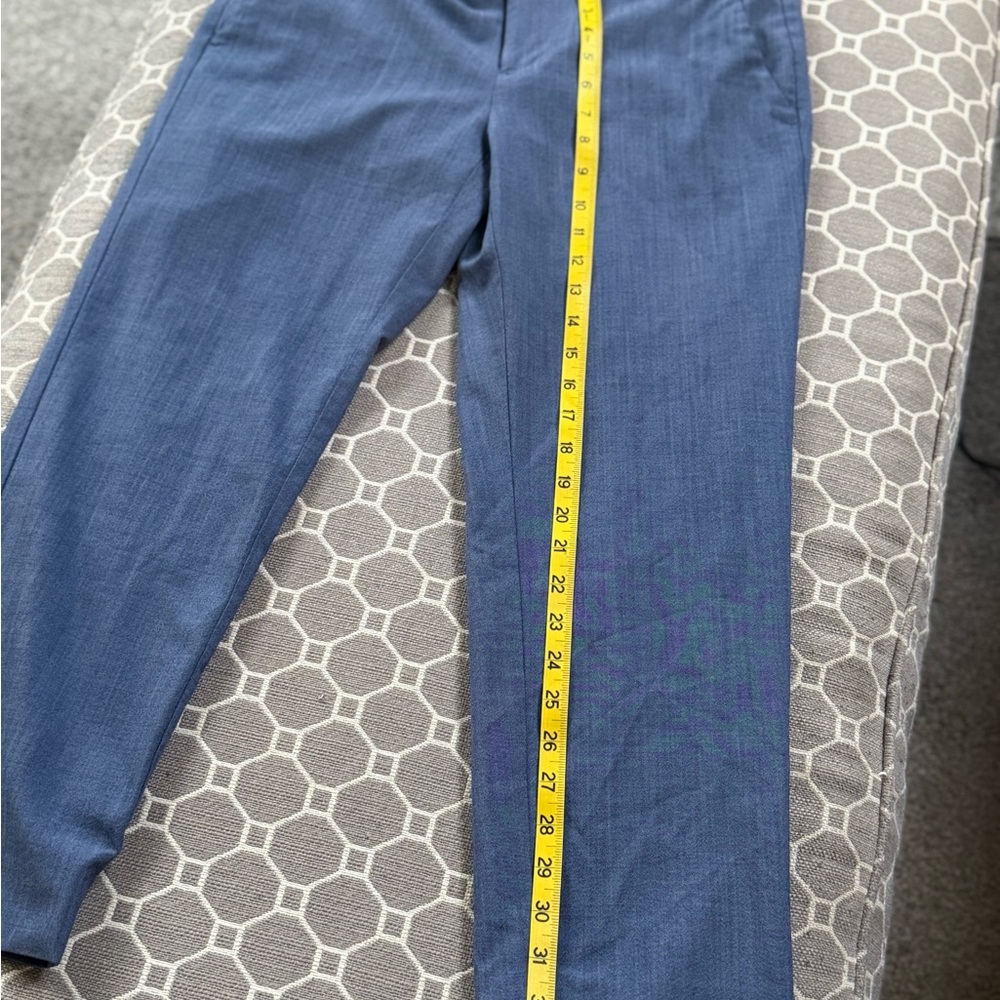 Banana Republic Light Blue Cropped Lined Trousers Size 8 - Picture 7 of 11
